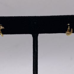 Nail head earrings 18k 0.7 G mini hoops