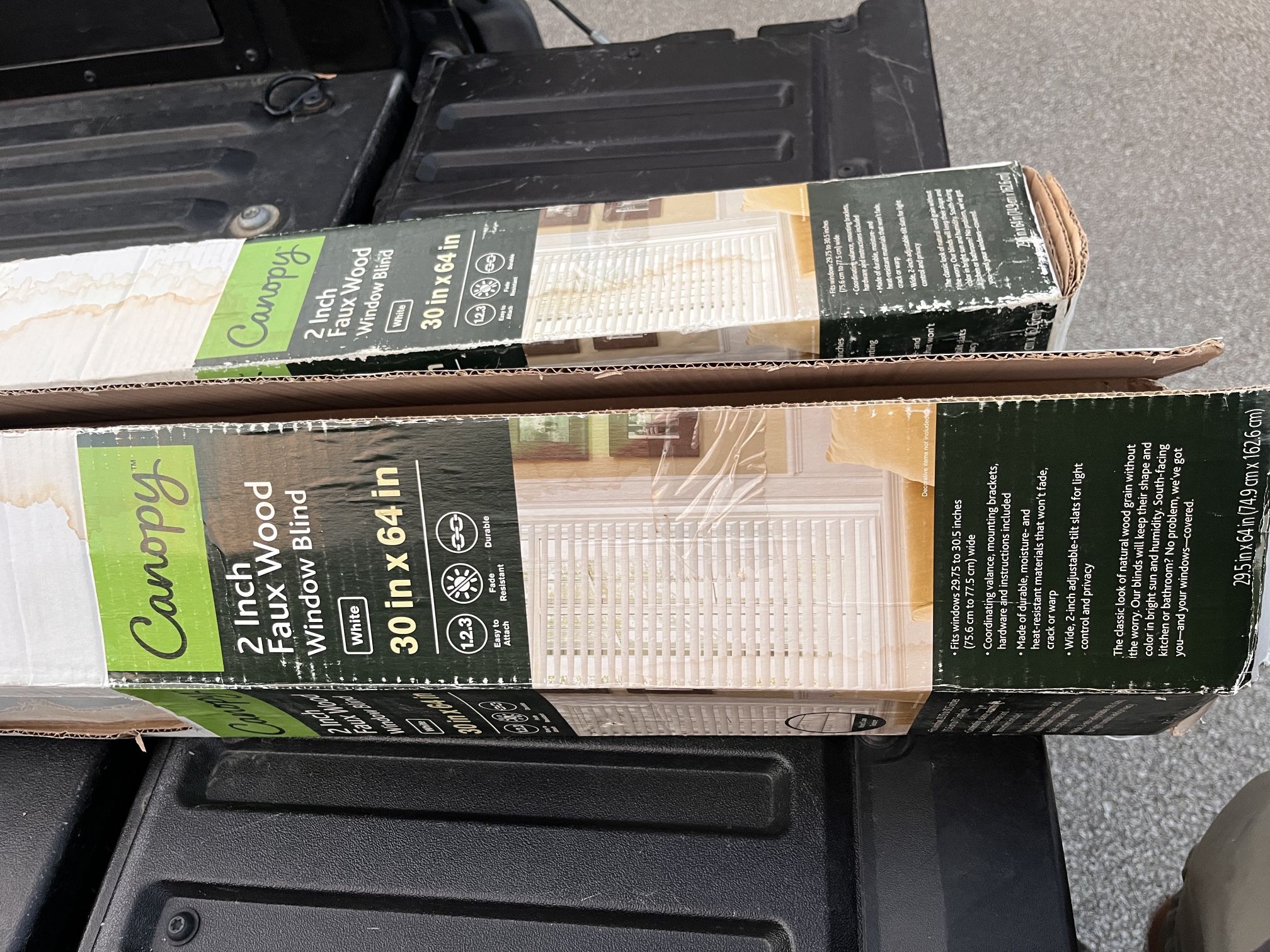 New Faux Wood Window Blinds – 30x64