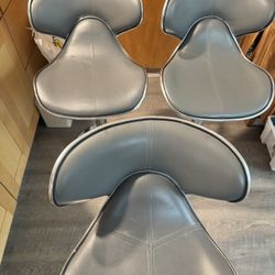 3 Grey Barstools 