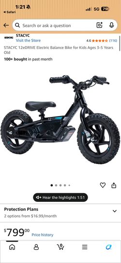 Electric balance bike