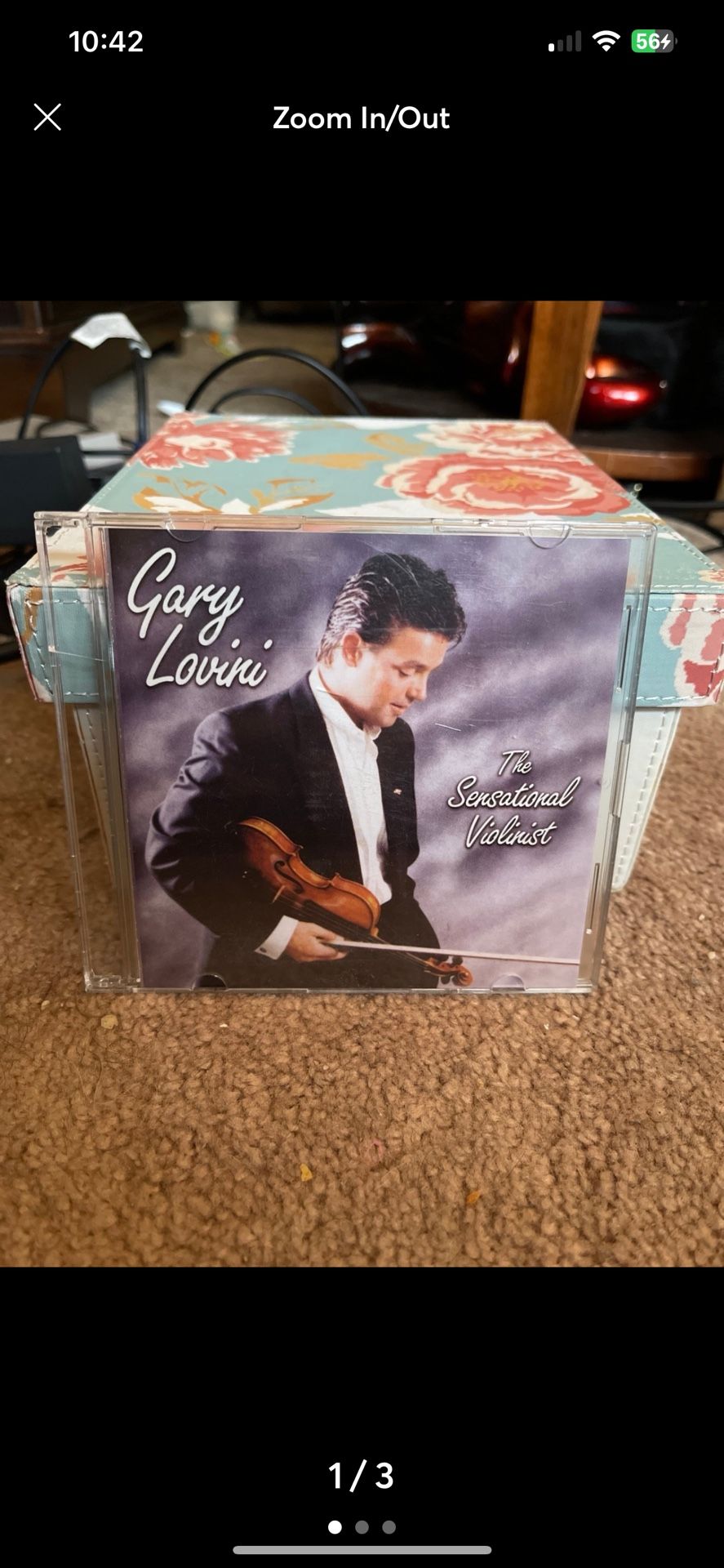 Gary Lovini The Sensational Violinist signed CD