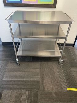 Stainless steel kitchen cart