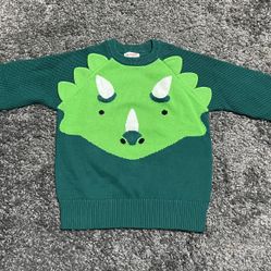 Cat And Jack Dinosaur Green Sweater
