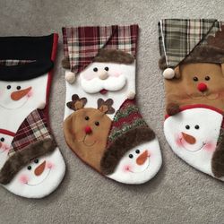 3 Christmas stockings