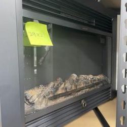 New 28.5" Electric Fireplace Insert, Wall Recessed/Mounted or Freestanding Heater