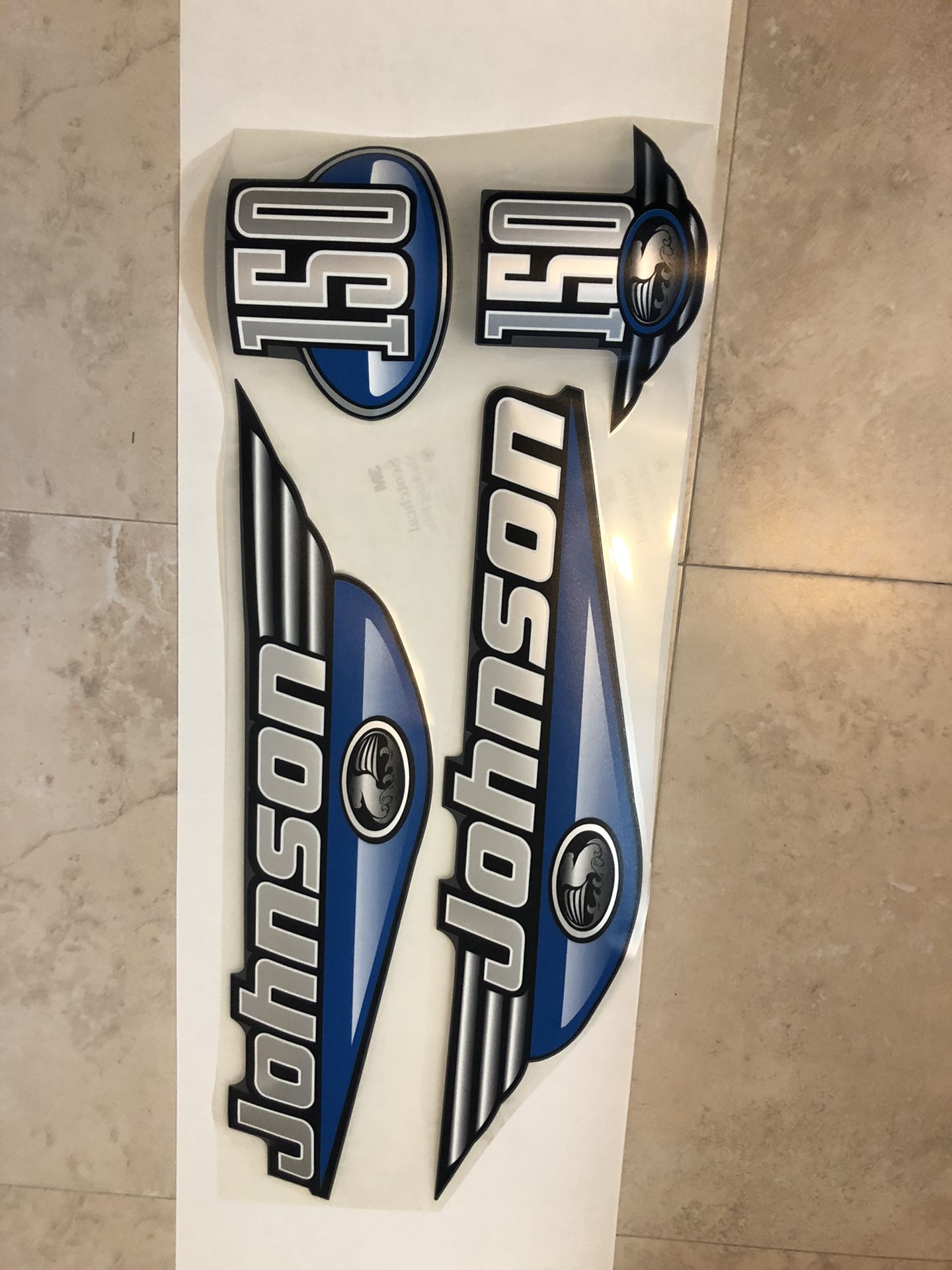 Outboard motor decal for Johnson 150 