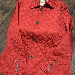 Red Burberry Jacket