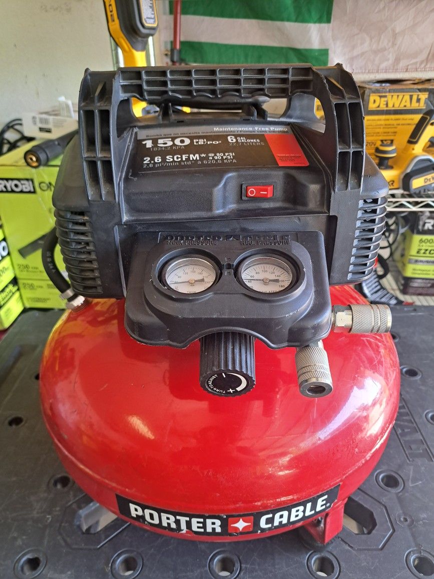 6 Gal. 150 PSI Portable Electric Pancake Air Compressor