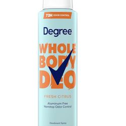 WOMENS Degree, Whole body Deodorant, Fresh citrus, 1oz