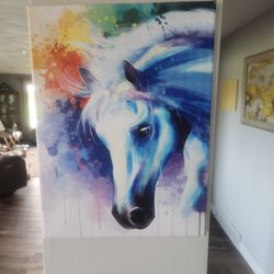 Canvas Wall Art Multi-color Print