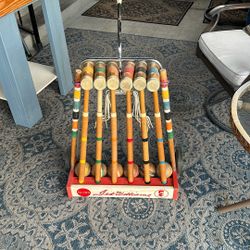 Vintage Sears Ted Williams Croquet Set