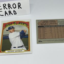 Topps Matching Player Error Cards 