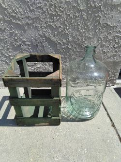 Vintage 5 gal.  glass water bottle