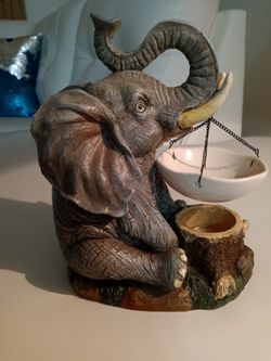 Elephant Holding Huge Bowl