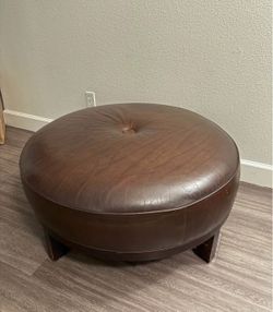 Crate & Barrel Brown Ottoman Sofa