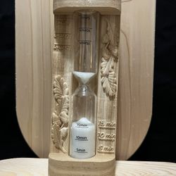 Handmade Wooden Sauna Sand Timer – 15 Min
