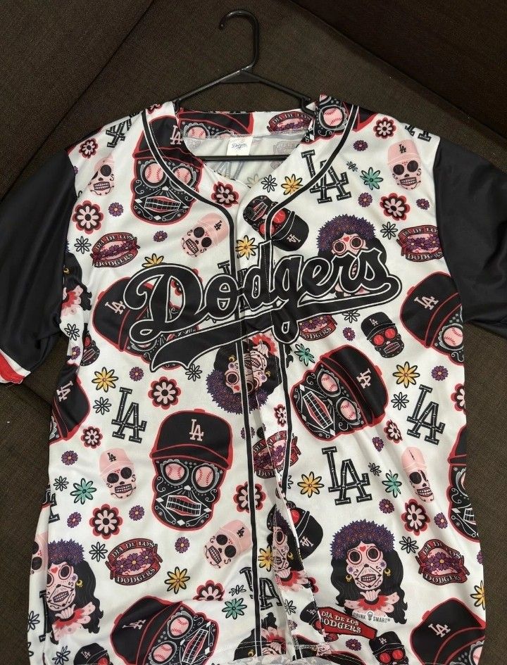 Dodgers Dia De Los Muertos 2023 Giveaway Men's Women's Unisex Jersey XL