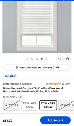 Faux wood blinds