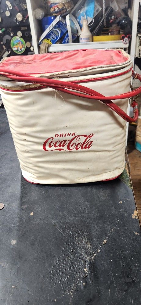 Old Coca-Cola Cooler And All Its Contents