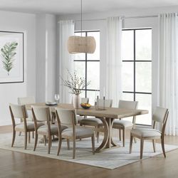 Costco Mercer Dining Table and 8 Chairs $600/9pcs