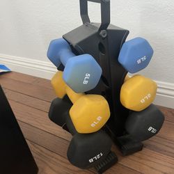 Free weight dumbells