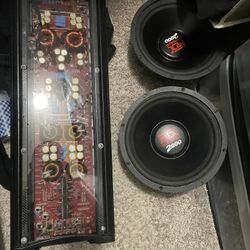 Kicker 18000 Wt Amp 2 MYX 10s Speakers Are New