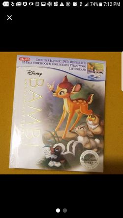 Bambi blu ray dvd combo brand new sealed. Exclusive digibook