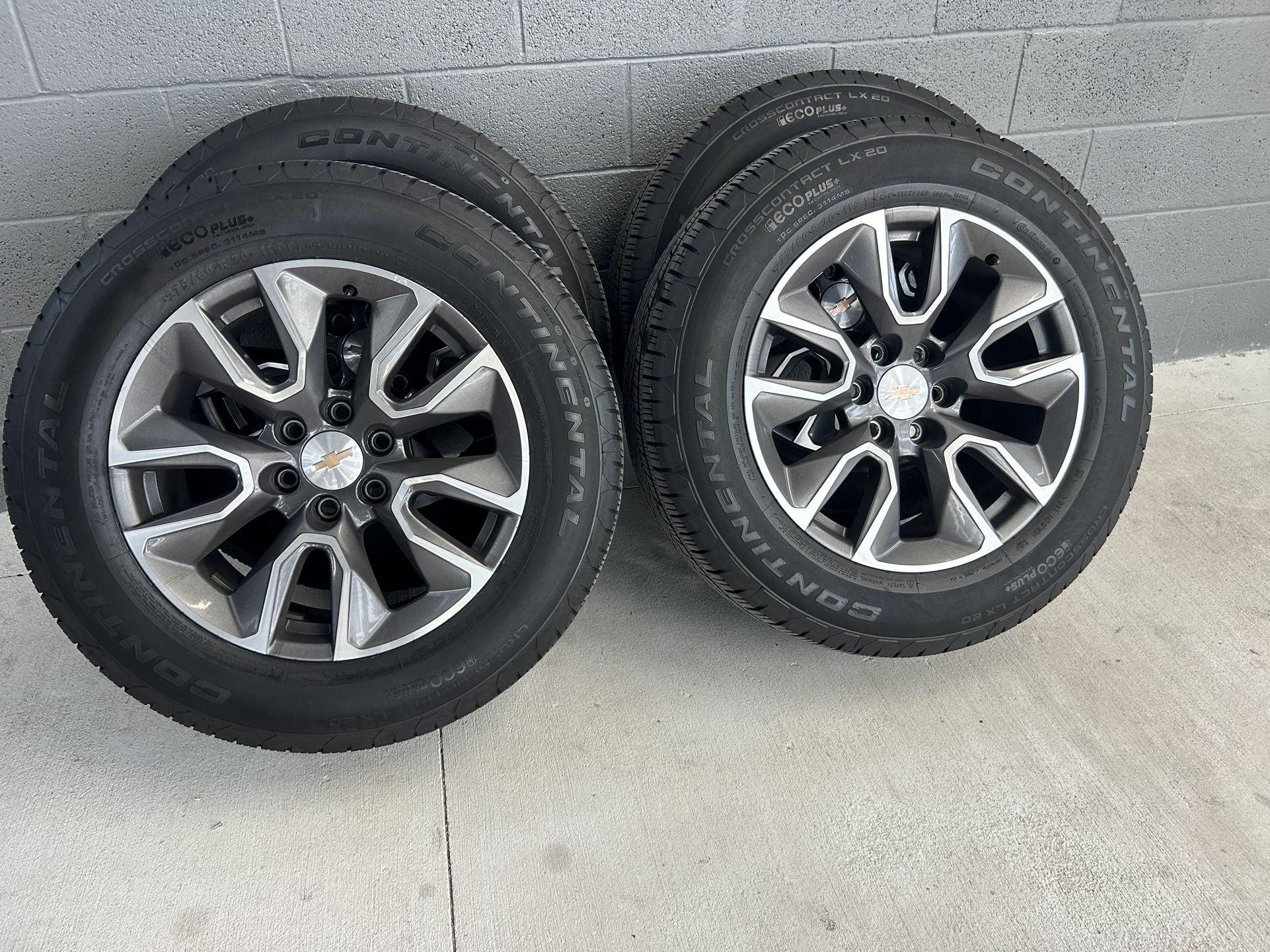 2024 Chevy Rims And Tires 20” Inch
