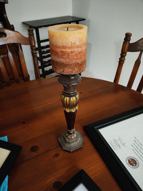 Decorative Candle And Candle Holder