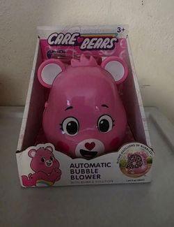 NIB Care Bears Cheer Bear Automatic Bubble Machine