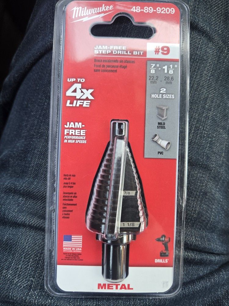 Milwaukee Step Drill Bit #9