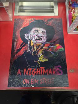 Nightmare on elm street 3d poster 12x16