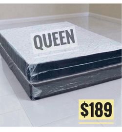 QUEEN SIZE REGULAR COLCHON Y BASE
