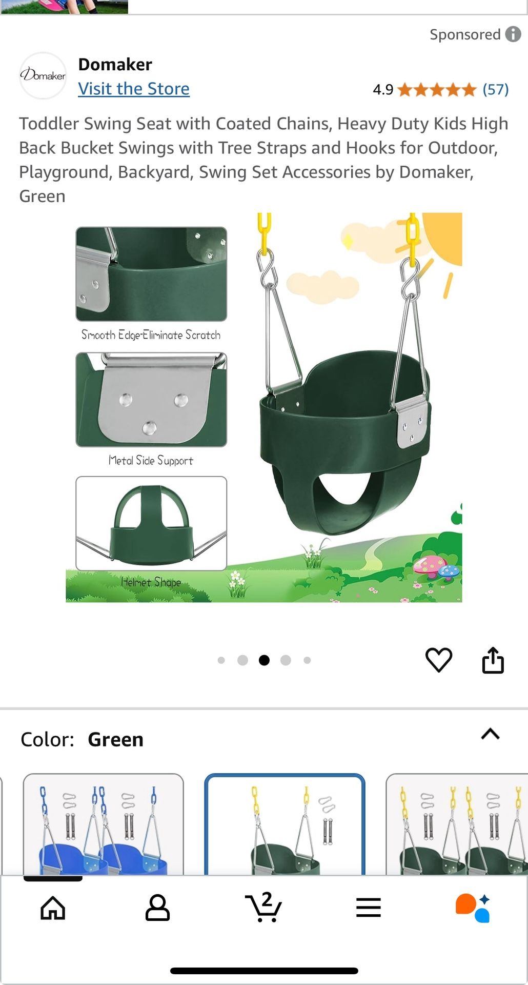 toddler swing