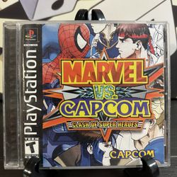 Marvel Vs. Capcom Clash of Super Heroes Sony PlayStation PS1 *Complete*