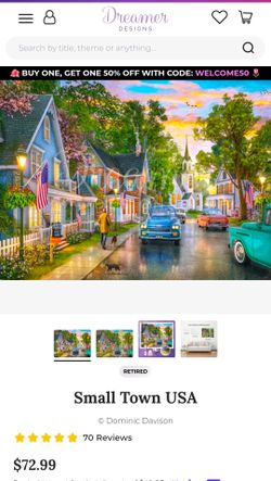 Small Town USA Diamond Art