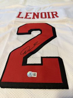 49ers Autographed Deommodore Lenoir Jersey