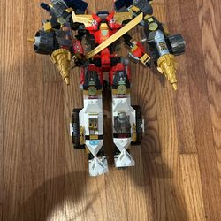 LEGO NINJAGO Ninja Ultra Combo Mech 4 in 1 Set 71765 with Toy Car, Jet Plane and Tank Toys Plus 7 Minifigures