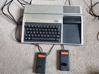 Vintage Texas Instrument Game System With 3 Games