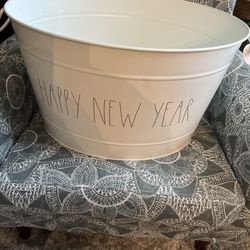 Rae Dunn Party Bucket HAPPY NEW YEAR 
