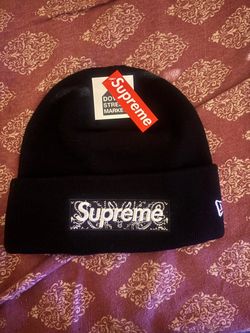 Supreme x New Era Bandana Box Logo Beanie