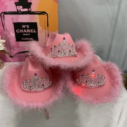 Pink LED Light Cowgirl Hat
