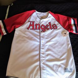ANGELS JERSEY SIZE LARGE ADULT STITCHED 
