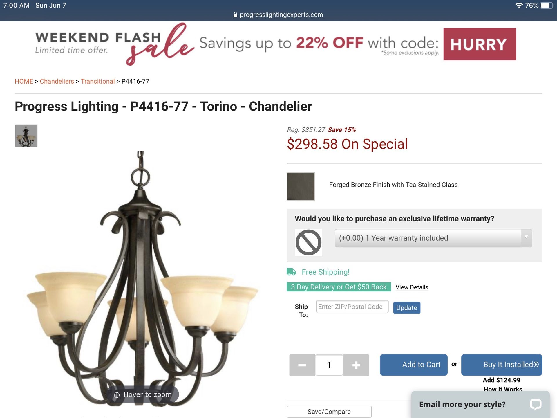 Interior lighting