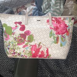 Tumi top floral tote