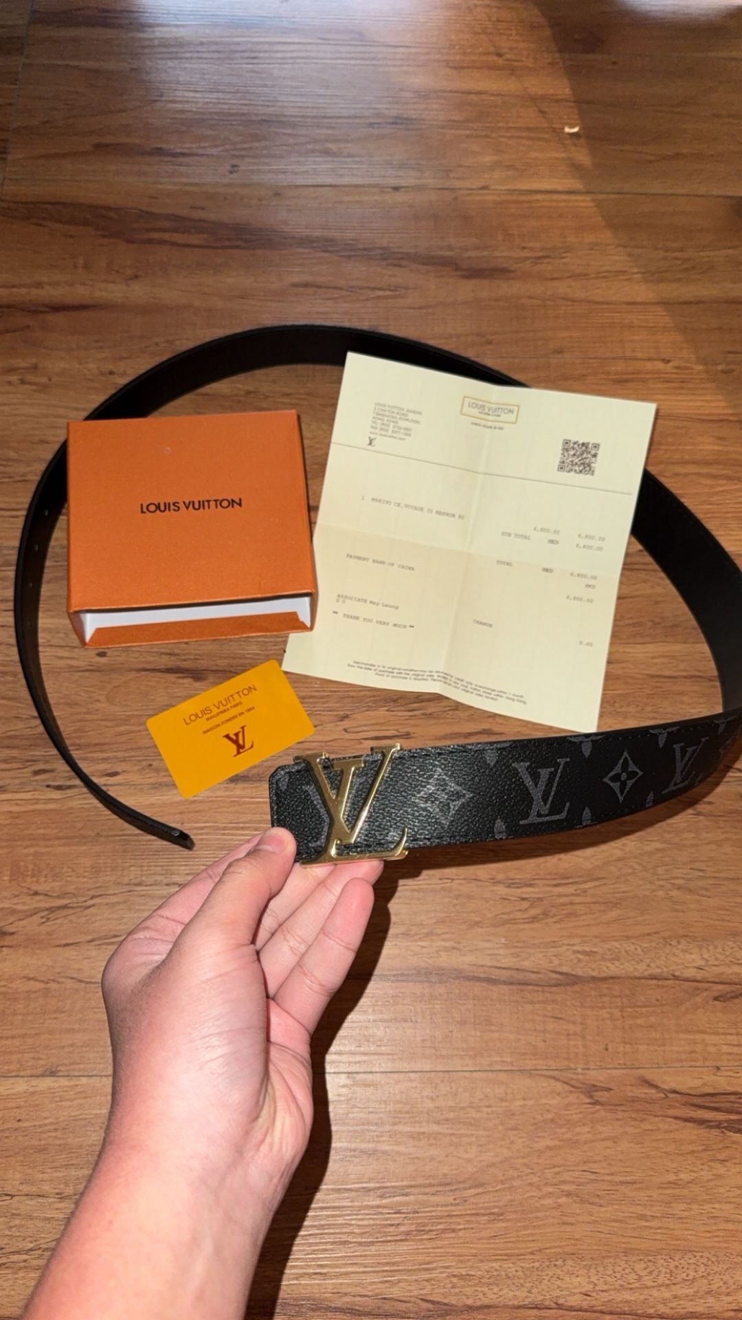 Louis Vuitton Leather Belt
