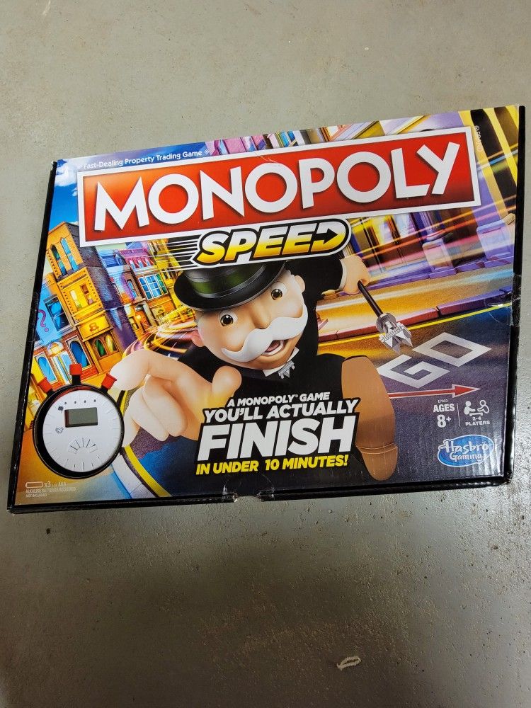  Monopoly Speed Board Game