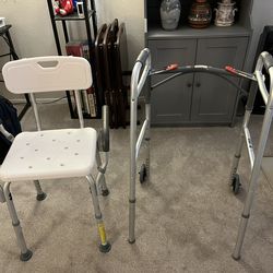 Free Walker and Shower Chair