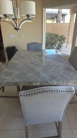 Real Marble Dining table set