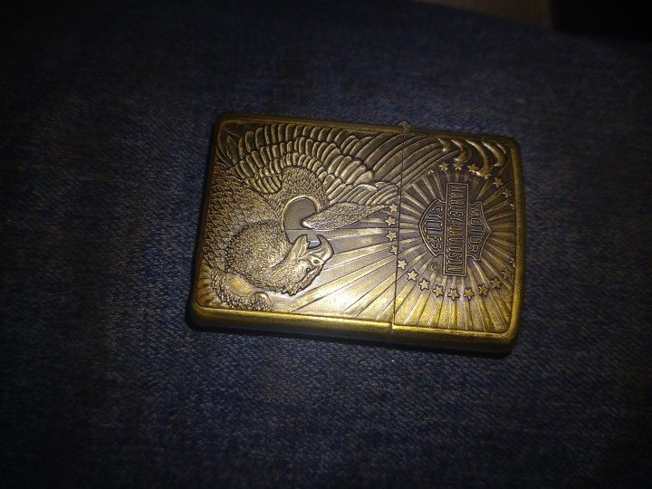Vintage Stars And Stripes Eagle Harley Davidson Zippo